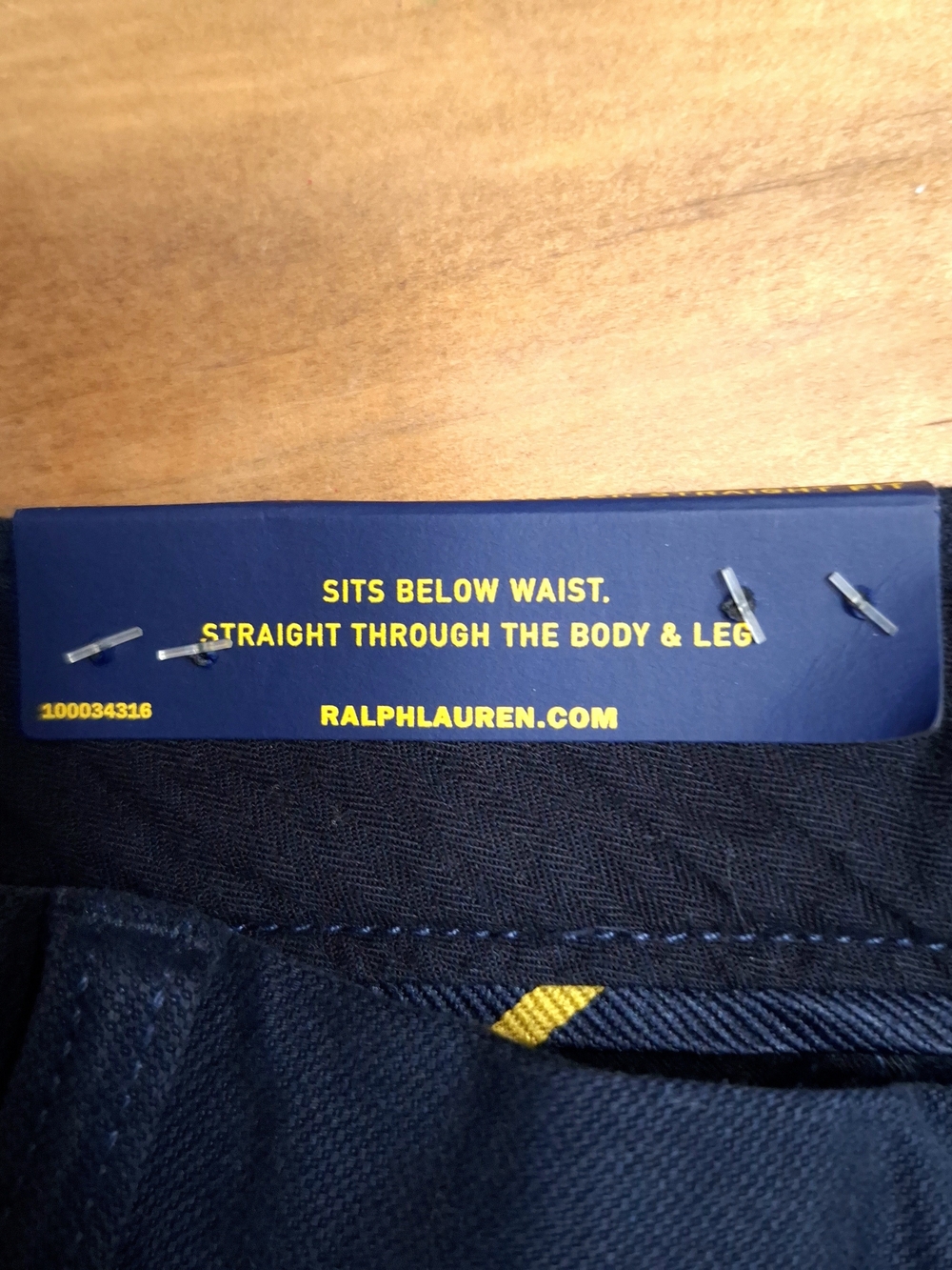 NWT Polo Ralph Lauren Navy Stretch Straight Fit Pants 35/32 - Picture 2 of 10